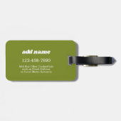 Merry Mushroom mit Individuelle Name Gepäckanhänger (Rückseite horizontal)