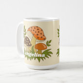 Merry Mushroom mit Individuelle Name Kaffeetasse (Vorderseite Links)