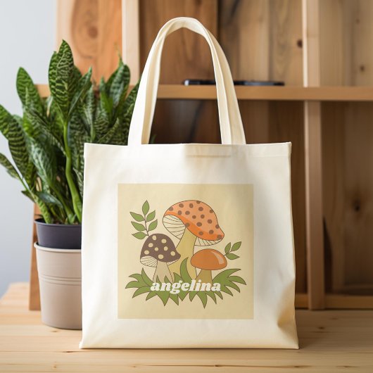 Merry Mushroom mit Individuelle Name Tragetasche