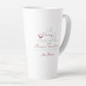 Merry Music Teacher Personalisiert Weihnachten Milchtasse (Rechte Ecke)