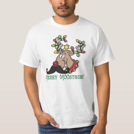 Merry Mustache T-Shirt (Vorderseite)