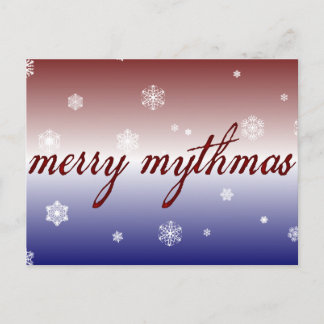 Merry Mythmas Feiertagspostkarte