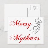 Merry Mythmas Feiertagspostkarte (Vorne/Hinten)