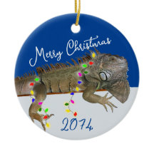 Merry n Bright Pet Iguana Weihnachten