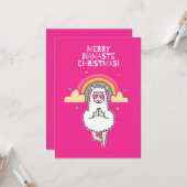 Merry Namaste Christmas Karte (Vorderseite/Rückseite Beispiel)