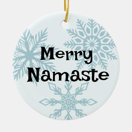 Merry Namaste Christmas Keramik Ornament (Vorne)