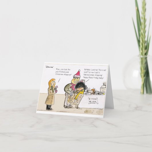 Merry Narcissismas | Funny Dimwitz Weihnachtskarte Feiertagskarte (Vorderseite)