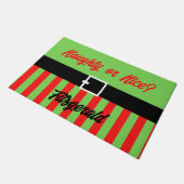 Merry Naughty oder Nice Fußmatte (Schrägansicht)