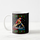 Merry Nmas Ugly Christmas Santa Claus Wrestling Bo Kaffeetasse (Links)