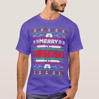 Merry Nursemas Nurse Weihnachten T-Shirt