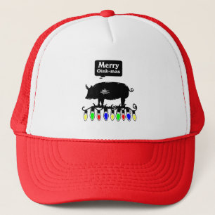 Merry Oink-Mas-Black Truckerkappe