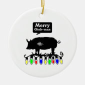 Merry Oink-Mas Keramik Ornament (Vorne)