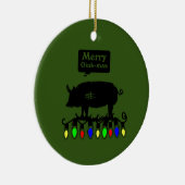 Merry Oink Mas Keramik Ornament (Rechts)