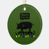 Merry Oink Mas Keramik Ornament (Links)
