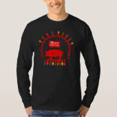 Merry Oink-Mas Rope Lights T-Shirt (Vorderseite)