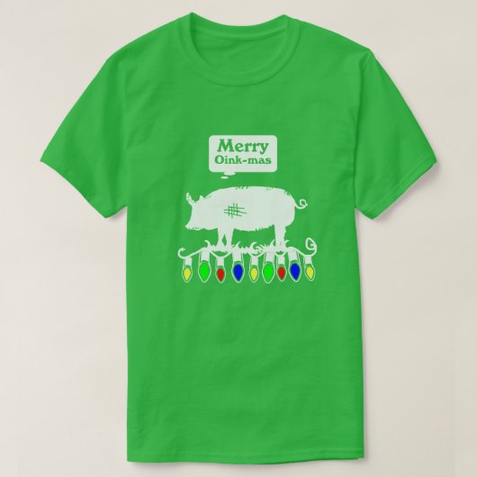 Merry Oink-Mas T-Shirt (Design vorne)