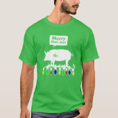 Merry Oink-Mas T-Shirt (Vorderseite)