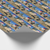 Merry Oinkmas Geschenkwrap Geschenkpapier (Ecke)