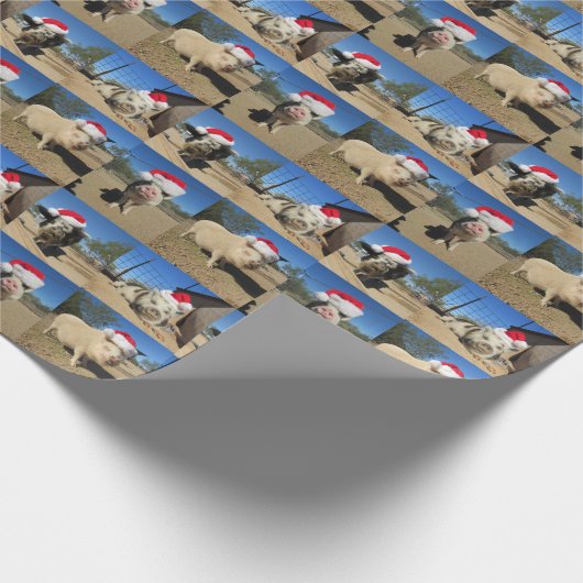 Merry Oinkmas Geschenkwrap Geschenkpapier (Ecke)