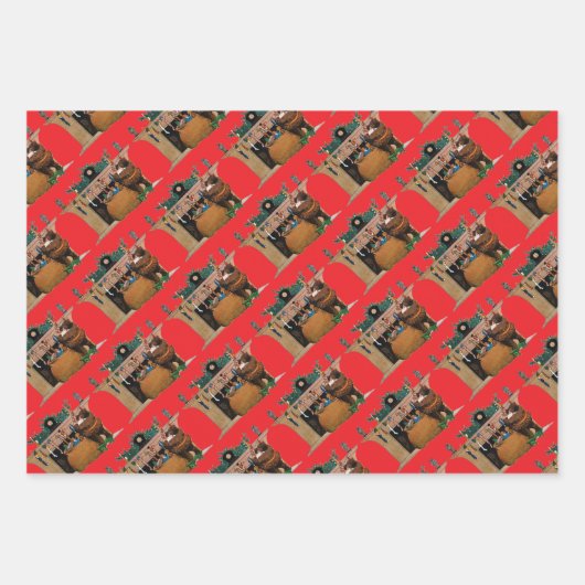 Merry Old Christmas Elf, Jessie Willcox Smith Geschenkpapier Set (Vorderseite)