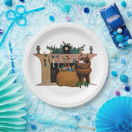 Merry Old Christmas Elf, Jessie Willcox Smith Pappteller (Party)