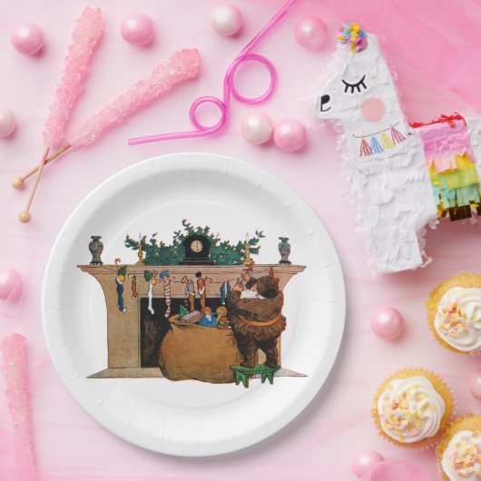 Merry Old Christmas Elf, Jessie Willcox Smith Pappteller (Party)