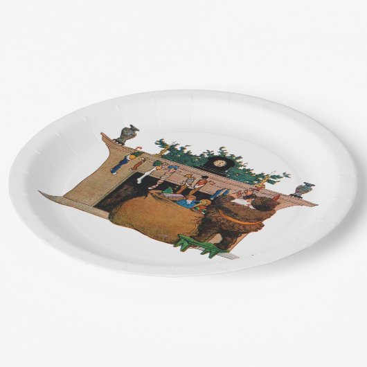 Merry Old Christmas Elf, Jessie Willcox Smith Pappteller (Schrägansicht)