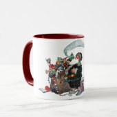Merry Old Christmas Elf, Jessie Willcox Smith Tasse (Vorderseite Links)