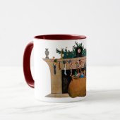 Merry Old Christmas Elf, Jessie Willcox Smith Tasse (Vorderseite Links)