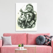 Merry Old Santa Claus Leinwanddruck (Insitu (Wohnzimmer))