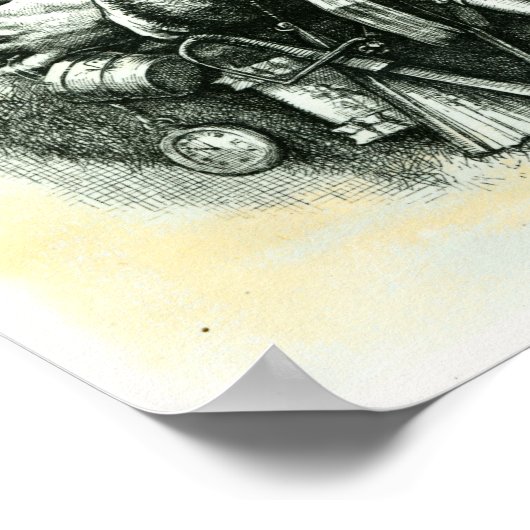 Merry Old Santa Claus Poster (Ecke)