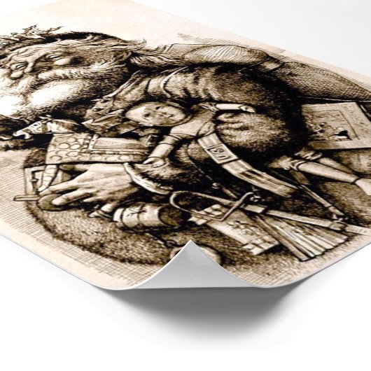 Merry Old Santa Claus Poster (Ecke)