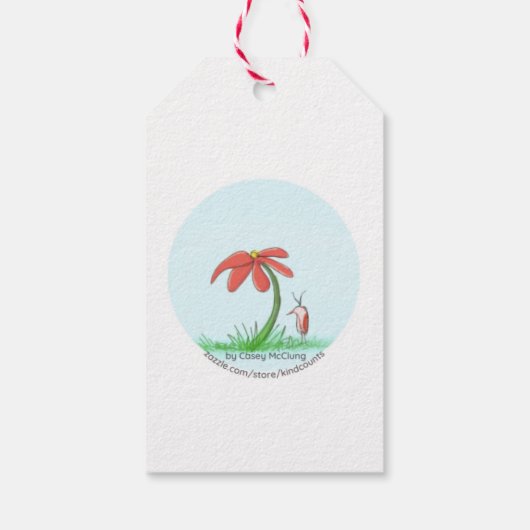 Merry Ornaments Geschenkanhänger (Rückseite)