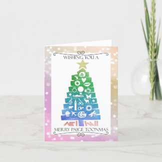Merry Paige Toonmas Urlaubskarte Feiertagskarte