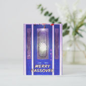 Merry Passover Postcard Feiertagspostkarte (Stehend Vorderseite)