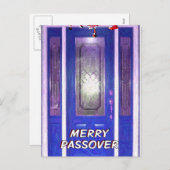 Merry Passover Postcard Feiertagspostkarte (Vorne/Hinten)