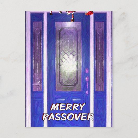 Merry Passover Postcard Feiertagspostkarte (Vorderseite)