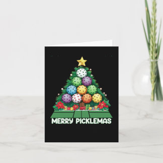 Merry Picklemas Funny Pickleball Weihnachten Karte