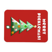 Merry Picklemas Holiday Magnet (Horizontal)