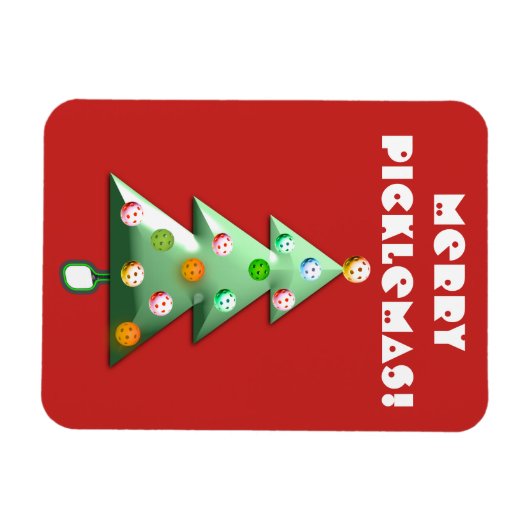 Merry Picklemas Holiday Magnet (Horizontal)