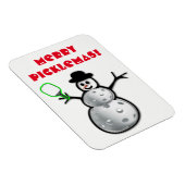 Merry Picklemas Snowman Magnet (Rechte Seite)
