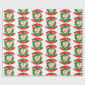Merry Piggy Christmas Geschenkpapier (Flach)
