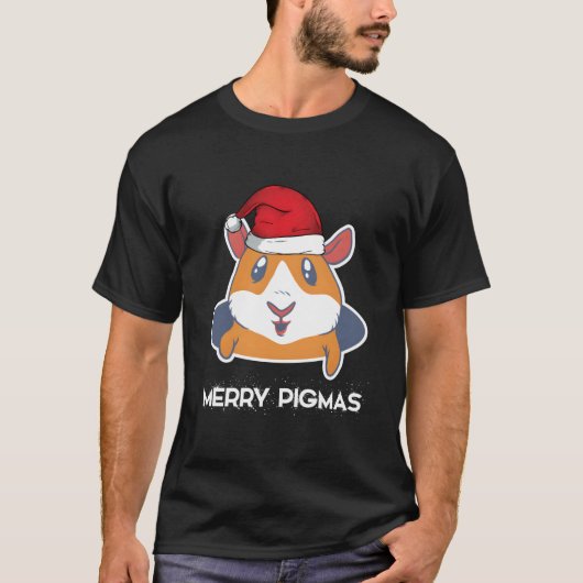 Merry Pigmas Animal Guinea Pig T-Shirt (Vorderseite)