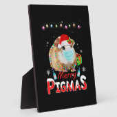Merry Pigmas Gesicht Maske Funny Guinea Pig Weihna Fotoplatte (Seite)