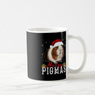 Merry Pigmas Gesicht Maske Spaß Guinea Pig Christm Kaffeetasse
