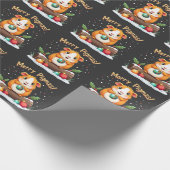 Merry Pigmas Guinea Pig Weihnachten Weihnachten Geschenkpapier (Ecke)