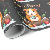 Merry Pigmas Guinea Pig Weihnachten Weihnachten Geschenkpapier (Rolleneckpunkt)