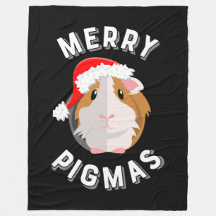 Merry Pigmas Niedliche und lustige Guinea Weihnach Fleecedecke