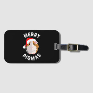 Merry Pigmas Niedliche und lustige Guinea Weihnach Gepäckanhänger