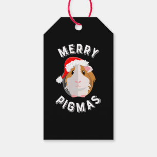 Merry Pigmas Niedliche und lustige Guinea Weihnach Geschenkanhänger